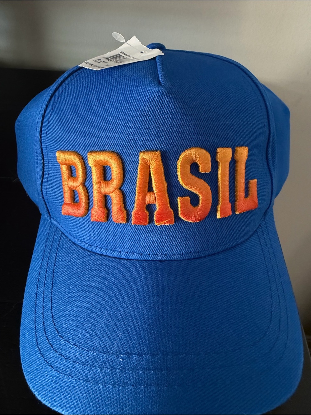 Brasil Embroidered Blue Kids Cap